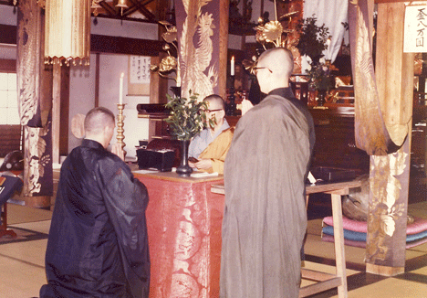 Kozen’s second ordination with Suda Roshi in Japan